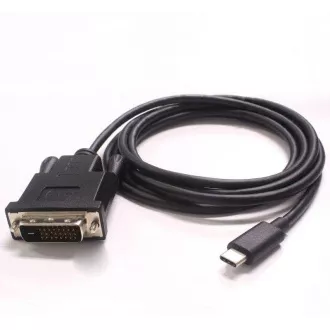 PremiumCord USB-C-DVI kábel, FullHD@60Hz, 1,8 m, 1.8m