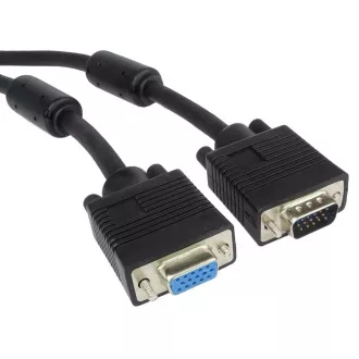 PremiumCord SVGA, DDC2, 2x ferrit, 3xCoax 8drót, 2m