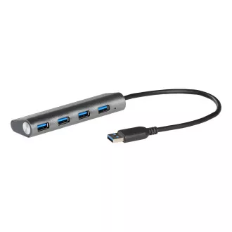 i-tec USB 3.0 fém töltő HUB 4 csatlakozóval