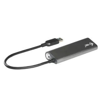 i-tec USB 3.0 fém töltő HUB 4 csatlakozóval