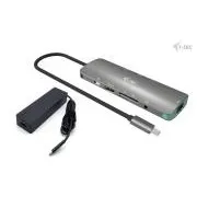 i-tec USB-C fém nano dokkolóállomás 4K HDMI LAN, Power Delivery 100W   töltő 100W (csomag)