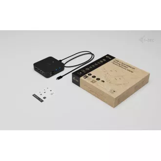 i-tec USB-C DP Dual HDMI dokkolóállomás, Power Delivery 100W