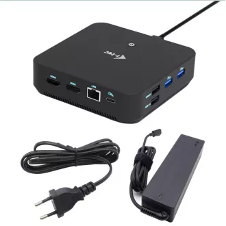 i-tec USB-C DP Dual HDMI dokkolóállomás, Power Delivery 100W   i-tec univerzális töltő 100W