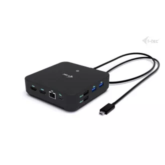 i-tec USB-C DP Dual HDMI dokkolóállomás, Power Delivery 100W   i-tec univerzális töltő 100W
