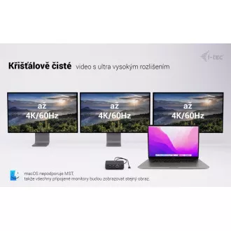 i-tec USB-C DP Dual HDMI dokkolóállomás, Power Delivery 100W   i-tec univerzális töltő 100W
