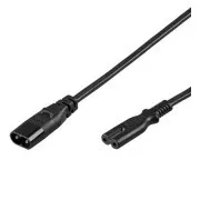 PremiumCord tápkábel IEC 60320 C7>C8 230V 2m