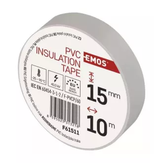 Emos PVC szigetelőszalag 15/10 fehér