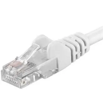 Patch kábel UTP RJ45-RJ45 szint CAT6, 3m, fehér Patch kábel UTP RJ45-RJ45 szint CAT6, 3m, fehér
