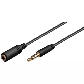PremiumCord Jack 3,5 mm-es 4 tűs M/F 2m PremiumCord Jack 3,5 mm-es 4 tűs M/F 2m