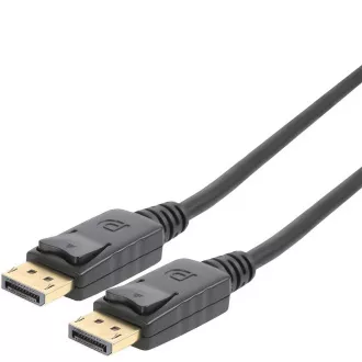PremiumCord DisplayPort 2.0 csatlakozókábel M/M, aranyozott csatlakozók, 1m PremiumCord DisplayPort 2.0 csatlakozókábel M/M, aranyozott csatlakozók, 1m