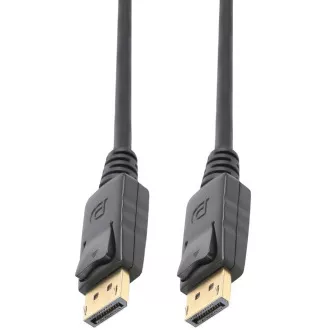 PremiumCord DisplayPort 2.0 csatlakozókábel M/M, aranyozott csatlakozók, 1m PremiumCord DisplayPort 2.0 csatlakozókábel M/M, aranyozott csatlakozók, 1m