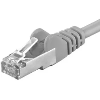 Premiumcord Patch kábel CAT 6a S-FTP,RJ45-RJ45,LSOH, AWG 26/7 1,5m szürke