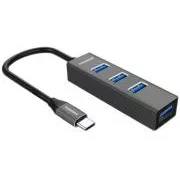PremiumCord 5G USB Hub Type C 4x USB 3.2 Gen 1 USB 3.2 Gen 1-re