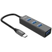 PremiumCord 5G USB Hub Type C 4x USB 3.2 Gen 1 USB 3.2 Gen 1-re