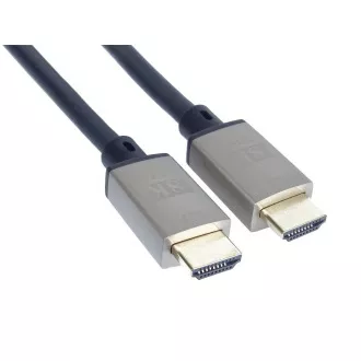 PremiumCord Ultra High Speed HDMI 2.1 kábel 8K@60Hz, 4K@120Hz hossza 5m fém aranyozott csatlakozókkal PremiumCord Ultra High Speed HDMI 2.1 kábel 8K@60Hz, 4K@120Hz hossza 5m fém aranyozott csatlakozókkal