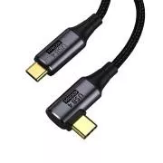 PremiumCord USB4 Gen 3x2 40Gbps 8K@60Hz 240W,Thunderbolt,0.8m ívelt 0.8m
