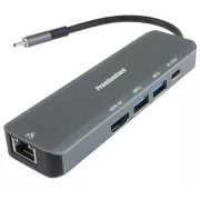 PremiumCord USB-C HDMI-re, 2x USB3.2, PD 100W, RJ45