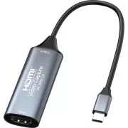 PremiumCord HDMI grabbber video/hangjelek átvitelére számítógépre USB 3.0 típusú c csatlakozóval rendelkező számítógéphez