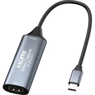 PremiumCord HDMI grabbber video/hangjelek átvitelére számítógépre USB 3.0 típusú c csatlakozóval rendelkező számítógéphez
