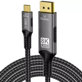 PremiumCord USB-C DP 1.4, 2m, 2m