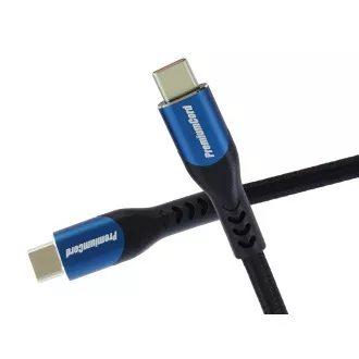 PremiumCord USB-C kábel, 3m/5A/100W/20Gbits