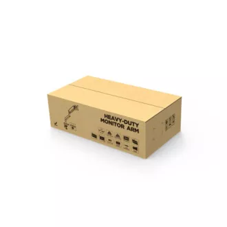 Brateck LDT60-C012 Egykarú mechanikus rugós, nagy teherbírású monitor tartó