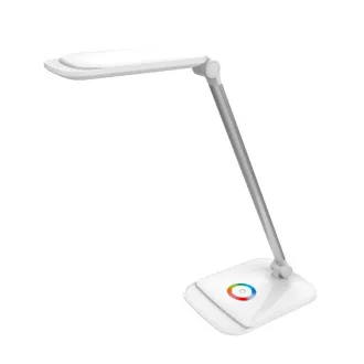 Platinet PDLQ60 18W-os dimmelhető LED asztali lámpa, érintésvezérléssel, USB porttal, fehér színben