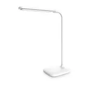 Platinet PDL6728 LED asztali lámpa 5W dimmelhető, beépített akkumulátor 2400mAh, USB port, fehér színű