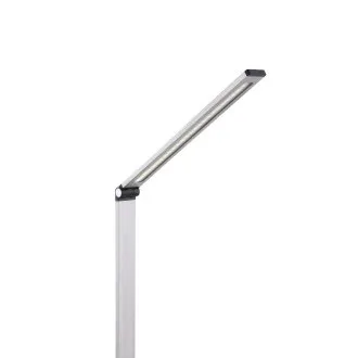 Platinet PDL888S 10W-os dimmelhető LED asztali lámpa, vezeték nélküli töltéssel, USB porttal, ezüst színű Platinet PDL888S 10W-os dimmelhető LED asztali lámpa, vezeték nélküli töltéssel, USB porttal, ezüst színű