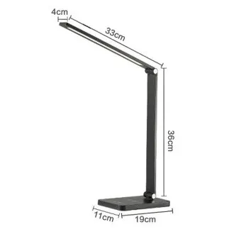 Platinet PDL888S 10W-os dimmelhető LED asztali lámpa, vezeték nélküli töltéssel, USB porttal, ezüst színű Platinet PDL888S 10W-os dimmelhető LED asztali lámpa, vezeték nélküli töltéssel, USB porttal, ezüst színű