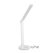 Platinet PDL400RGBW 12W dimmelhető LED asztali lámpa, érintésvezérléssel, USB porttal, fehér színben