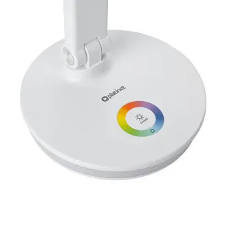 Platinet PDL400RGBW 12W dimmelhető LED asztali lámpa, érintésvezérléssel, USB porttal, fehér színben
