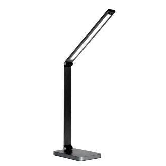 Platinet PDL888B 10W-os dimmelhető LED asztali lámpa, vezeték nélküli töltéssel, USB porttal, fekete színben Platinet PDL888B 10W-os dimmelhető LED asztali lámpa, vezeték nélküli töltéssel, USB porttal, fekete színben