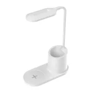 Platinet PDL1930W 3W dimmelhető LED asztali lámpa, vezeték nélküli töltéssel, fehér színben