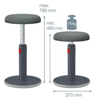 Leitz Ergo Cosy ergonomikus egyensúlyozó szék, szürke