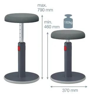 Leitz Ergo Cosy ergonomikus egyensúlyozó szék, szürke