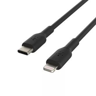 Belkin Lighting USB-C kábel, 2m, fekete