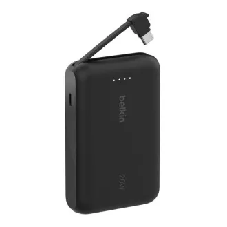 Belkin 10k powerbank PD 20W USB-C, fekete, fekete