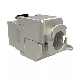 MULTIPACK 24 db - önvágó kulcskő Solarix CAT6A STP SXKJ-10G-STP-BK-SA komponensszint és 4PPoE