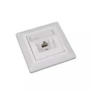 Aljzat Solarix CAT6 UTP 1 x RJ45 süllyesztett fehér