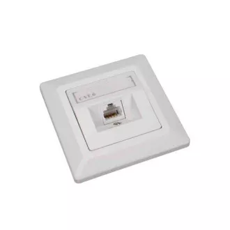 Aljzat Solarix CAT6 UTP 1 x RJ45 süllyesztett fehér Aljzat Solarix CAT6 UTP 1 x RJ45 süllyesztett fehér