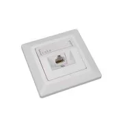 Aljzat Solarix CAT6 UTP 1 x RJ45 süllyesztett fehér