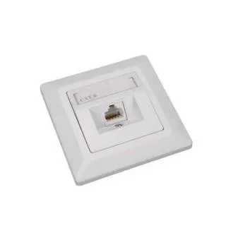 Aljzat Solarix CAT6 UTP 1 x RJ45 süllyesztett fehér