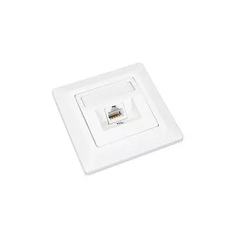 Aljzat Solarix CAT6 STP 1 x RJ45 süllyesztett fehér