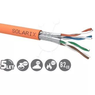 Solarix CAT7A SSTP LSOHFR B2ca-s1,d1,a1 500m/tekercs SXKD-7A-1200-SSTP-LSOHFR-B2ca telepítőkábel