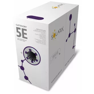 Solarix CAT5E UTP LSOH Dca-s1,d2,a1 500m/doboz SXKD-5E-UTP-LSOH telepítő kábel