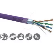 Solarix CAT5E FTP LSOH Dca-s1,d2,a1 500m/tekercs SXKD-5E-FTP-LSOH kábel