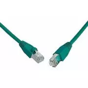 SOLARIX patch kábel CAT5E SFTP PVC 0,5m zöld gubancgátló kábel
