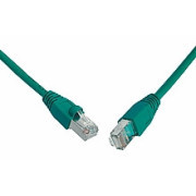 SOLARIX patch kábel CAT5E SFTP PVC 1m zöld gubancgátló kábel