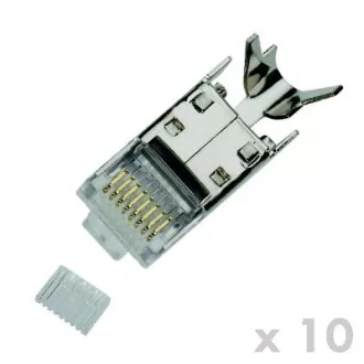 DATACOM csatlakozó RJ45 STP CAT7(6A) 8p8c vezeték(10db)